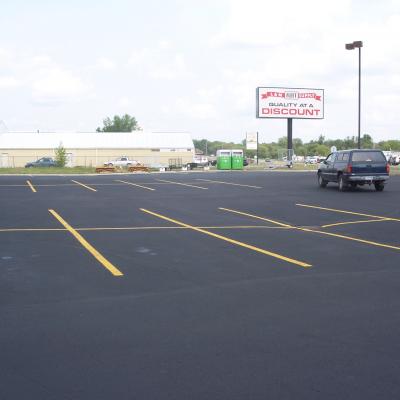 Sealcoating, Crack Sealing and Line Striping at L and M