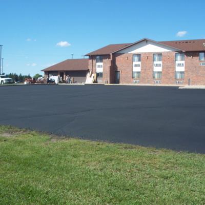 Sealcoating and Line Striping at Super 8 in Perham