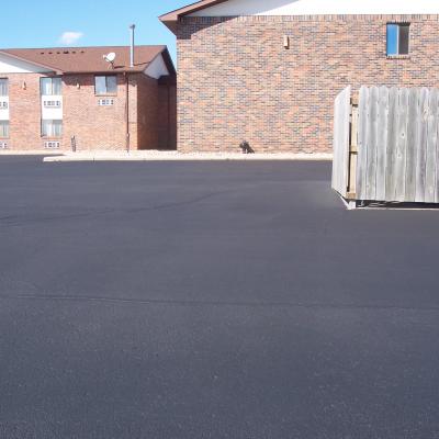 Sealcoating and Line Striping at Super 8 in Perham